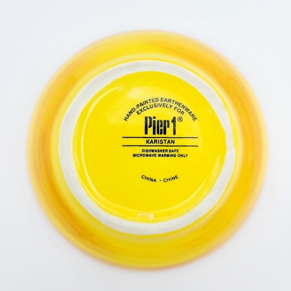 Hand Painted Earthenware Sun Dish - Picture 2 of 2